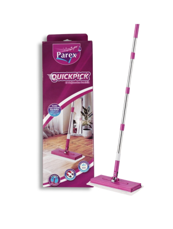 Mop cu Prindere Rapida PAREX QuickPick cu dimensiunea 25x11cm+ 10 servetele umede pentru curatare [1]