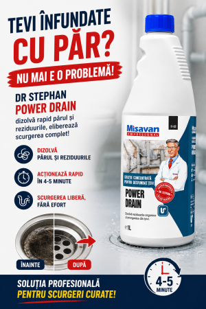 MSV DR STEPHAN POWER DRAIN 1L SOLUTIE PROFESIONALA DESFUNDAT TEVI [1]