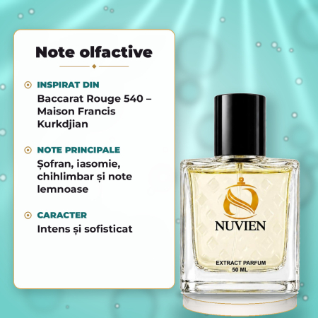 NUVIEN 206 – EXTRACT DE PARFUM 30%, inspirat din BACCARAT ROUGE 540, unisex, 50 ml [1]