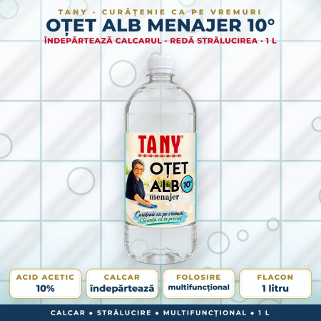 ANTICALCAR - Oțet alb menajer 10 grade TANY – 1 L