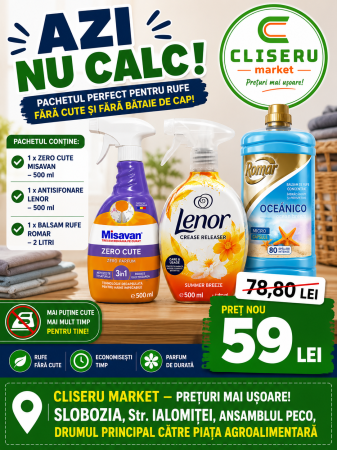 PACHETE CURATENIE - PACHET AZI NU CALC !