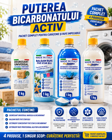 PACHETE CURATENIE - PUTEREA BICARBONATULUI IN ACTIUNE 4kg