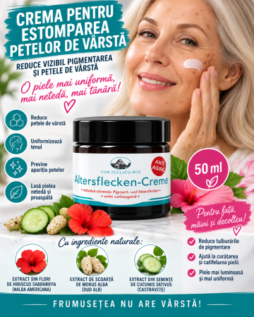 UNGUENTE TERAPEUTICE - SEN CREMA PENTRU ESTOMPAREA PETELOR DE VARSTA 50ML