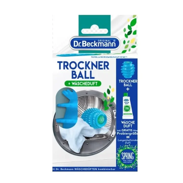 AZI NU CALC ! - Set bila pentru uscator de rufe Dr.Beckmann si parfum de rufe Spring 50 ml