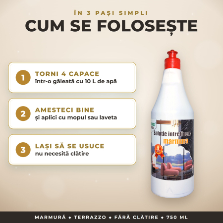 Soluție întreținere marmură DAXI profesional – 750 ml [1]