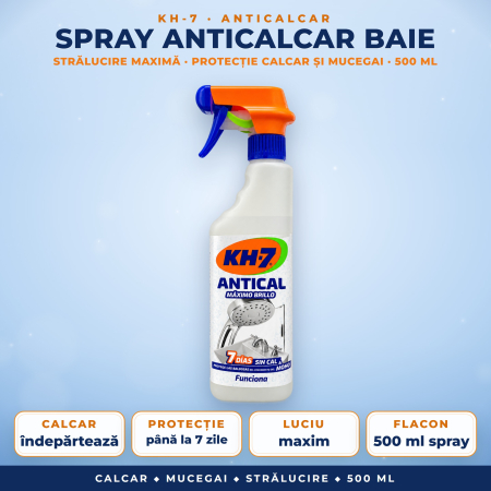BAIE - Spray anticalcar baie KH-7 strălucire maximă – 500 ml