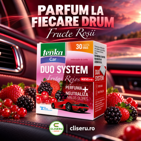 AUTO - Odorizant auto Tenka Duo System Fructe Roșii