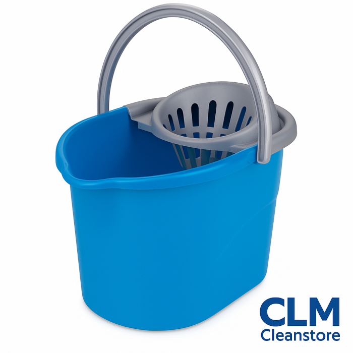 Galeata semiovala albastra cu storcator 12 litri [1]