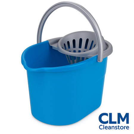 Accesorii și unelte - Galeata semiovala albastra cu storcator 12 litri