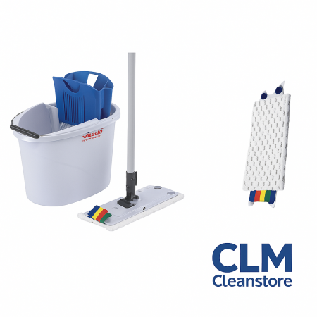 Accesorii și unelte - UltraSpeed Mini Starter Kit, galeata +mop+storcator+coada telescopica - Vileda