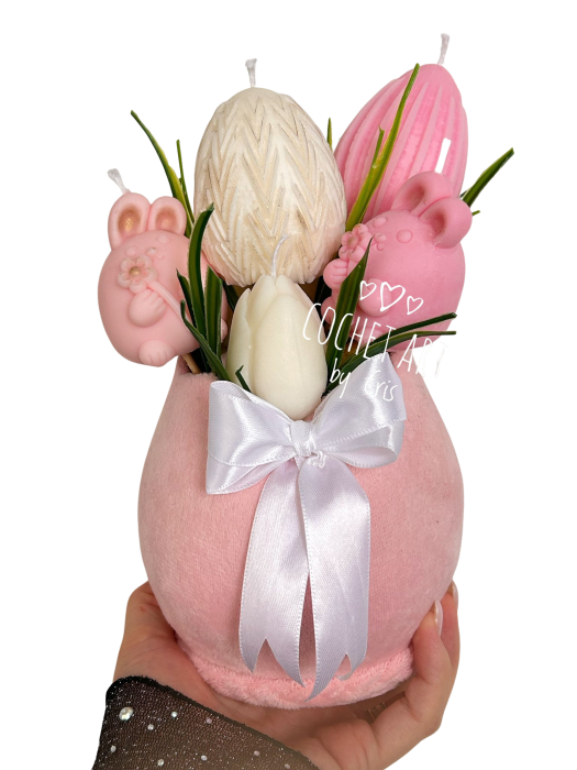 Aranjament pentru masa de Paste cu oua si Lalele [2]