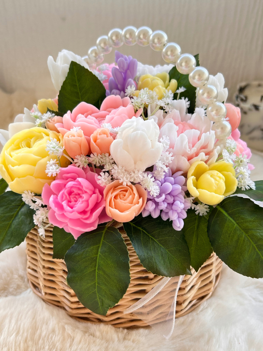 Cos cu flori parfumate de sapun [2]