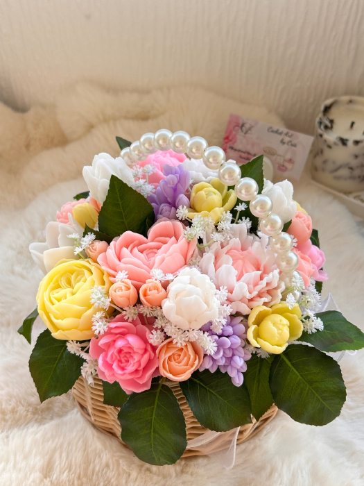 Cos cu flori parfumate de sapun [3]