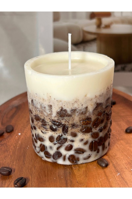 Lumanare cu boabe de cafea-mare [2]