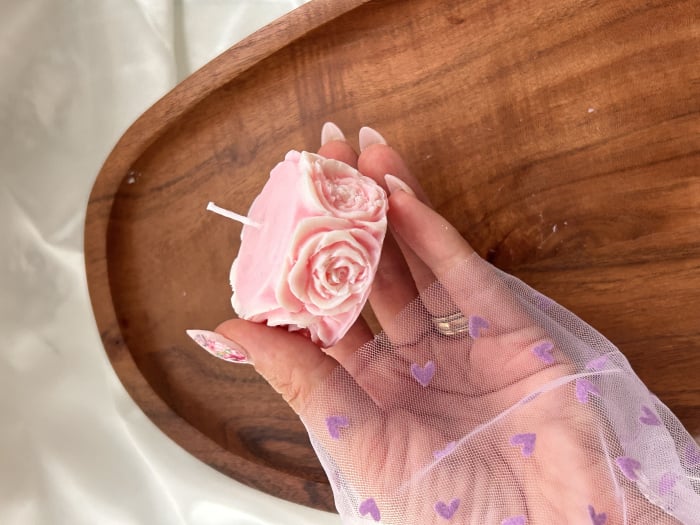 Lumanare Trandafir [3]