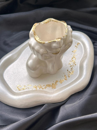 Set cadou recipient elegant si tavita [4]