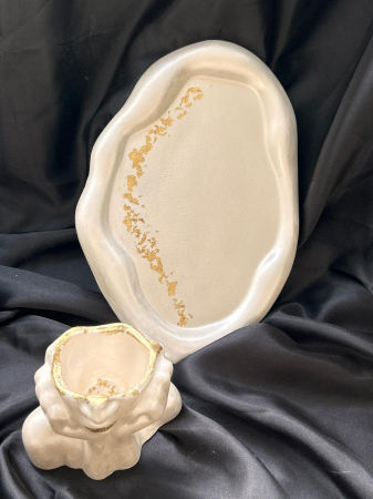 Set cadou recipient elegant si tavita [3]