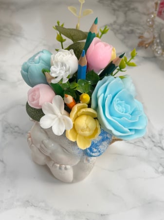 Aranjamente flori din sapun - Aranjament Ingerasul visator