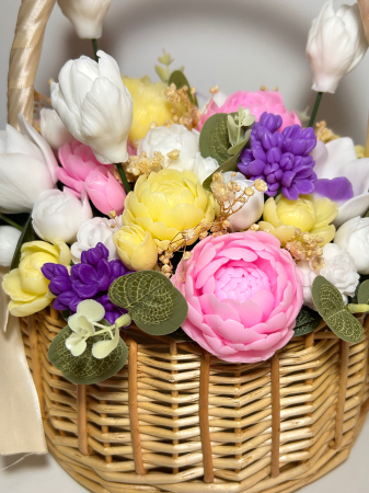 Cos cu flori din sapun marimea XXL [2]