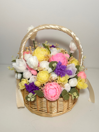 Cos cu flori din sapun marimea XXL [3]