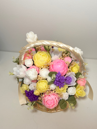 Cos cu flori din sapun marimea XXL [1]