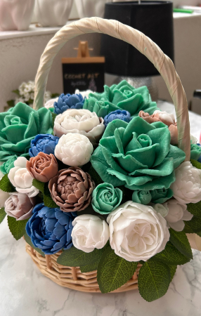 Cos cu flori din sapun marime XXL [1]