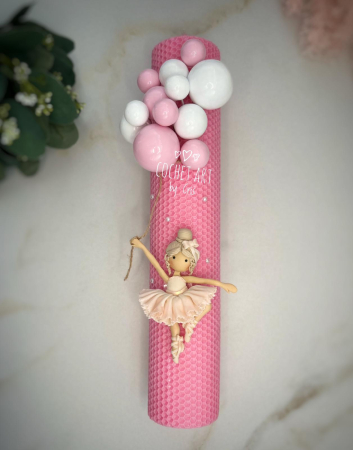 Lumanare botez Balerina