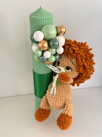 Lumanari botez - Lumanare Botez cu Leut verde