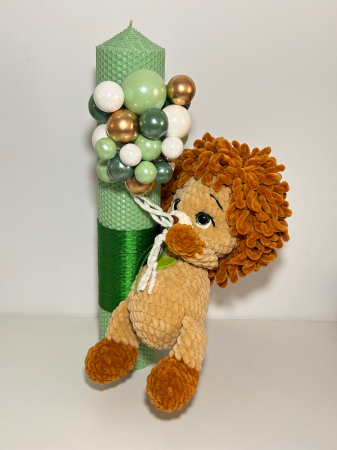 Lumanare Botez cu Leut verde [2]