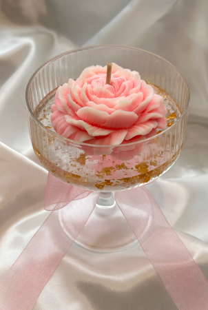 Lumanare Bujor Amaretto [1]