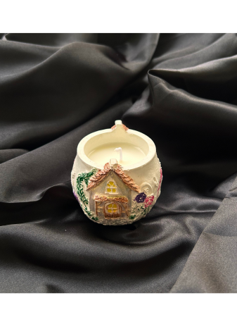 Lumanari in recipient - Lumanare Casuta din poveste