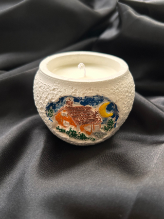 Lumanari in recipient - Lumanare Casuta din vis