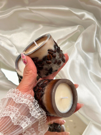 Lumanare cu boabe de cafea-mica [2]