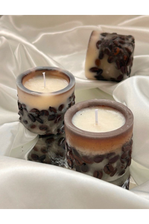 Lumanari artizanale - Lumanare cu boabe de cafea-mica
