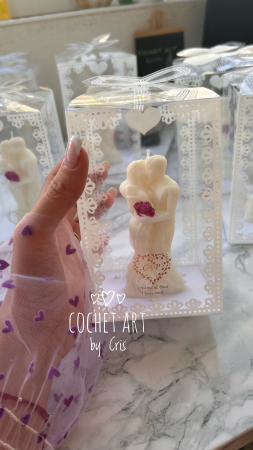 Marturii nunta din ceara de soia - Marturie Imbratisarea Mirilor