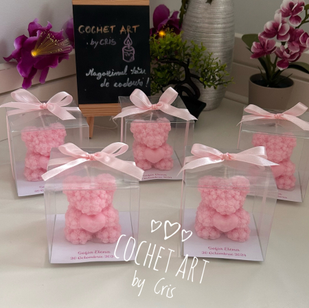 Marturii nunta din ceara de soia - Marturie Ursulet cu inimioara