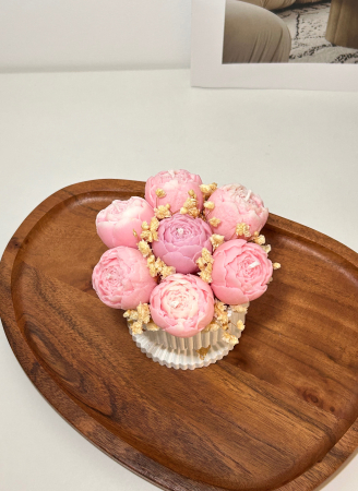 Mini aranjament cu Bujori roz [2]