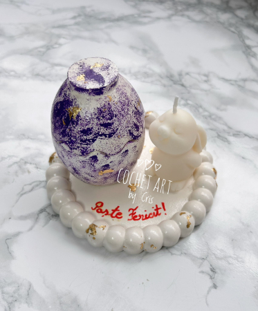 Set Paste din ceramica si lumanare iepuras [6]