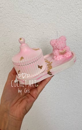 Seturi din ceramica - Set tavita ceramica si bomboniera