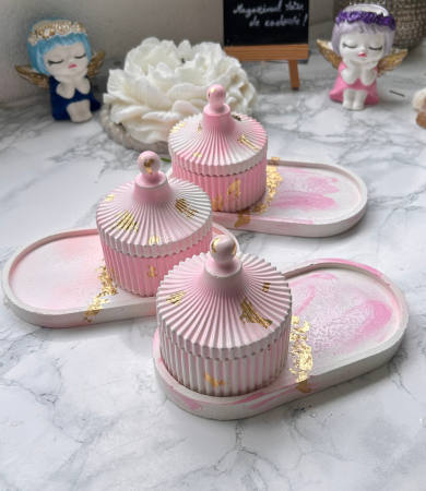 Set tavita ceramica si bomboniera [1]