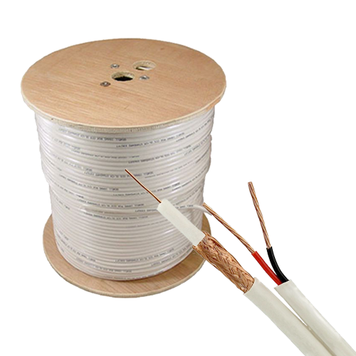 Cablu coaxial RG59 + alimentare 2x0.75, 305m, alb TSY-RG59+2X0.75-W [3]