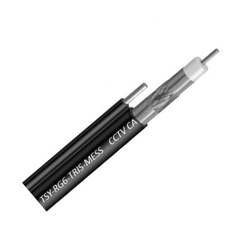 Cablu Coaxial RG6 TRISHIELD autoportant, 305m, negru TSY-RG6-TRIS-MESS [2]