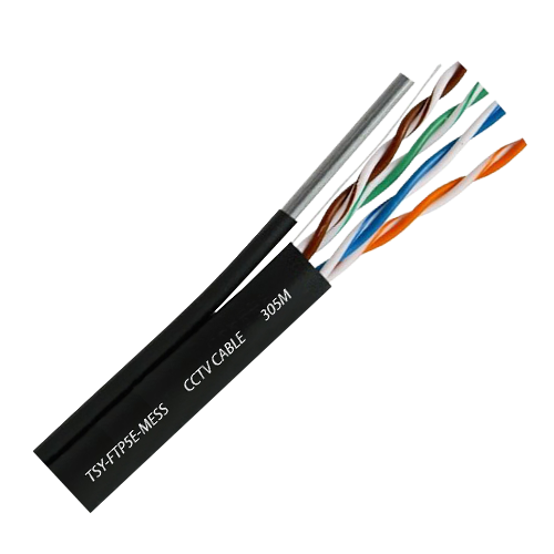 Cablu FTP autoportant, cat 5E, CUPRU 100%, 305m, negru TSY-FTP5E-MESS [3]