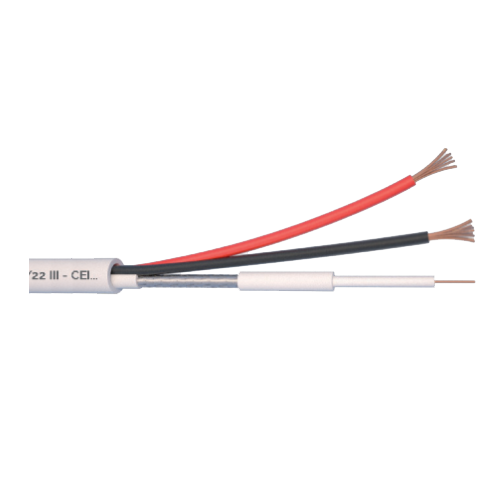 Cablu Microcoaxial + alimentare 2x0.5, Cupru 100%, 100m MCX75-2x0.5 [2]