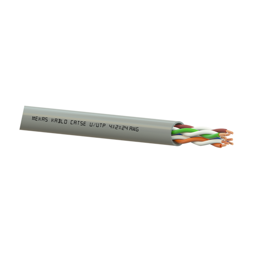 Cablu U/UTP, cat 5e, 4x2x24 AWG, Cupru, 305m - Mekas Kablo MEK90-4x2x24-5U [2]
