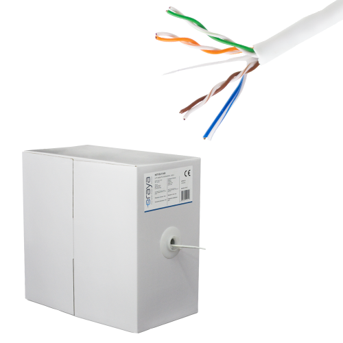Cablu UTP, cat 5E, CUPRU 100%, 305m, 4x2x24 AWG - eRaya NET5EUT-305 [2]