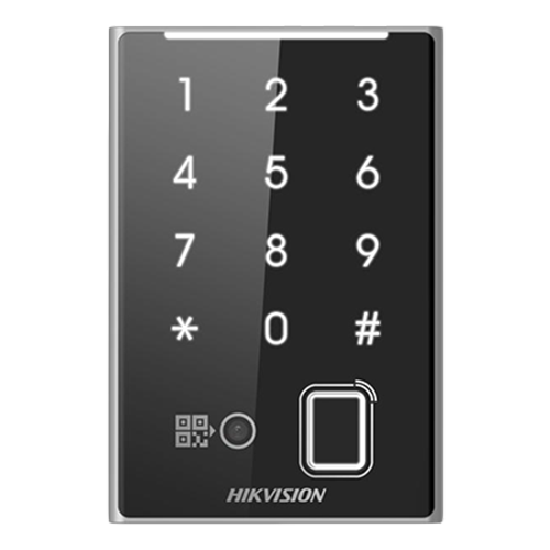 Cititor de proximitate MIFARE, amprenta, cod QR, Wiegand, RS-485, tastatura integrata -HIKVISION DS-K1109DKFB-QR [2]