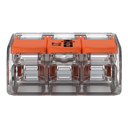 Conector derivatie 3 fire, max. 4 mmÂ² (50 buc.) - WAGO 221-413 [5]