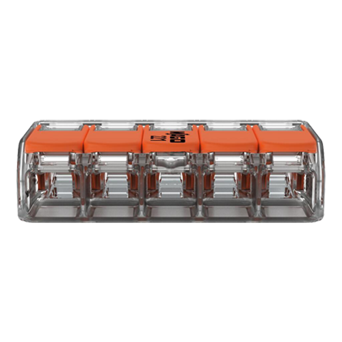 Conector derivatie 5 fire, max. 6 mmÂ² (15 buc.) - WAGO 221-615 [6]