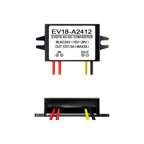 Convertor tensiune 14-28VAC la 12VDC, 1.5A EV18-A2412 [2]